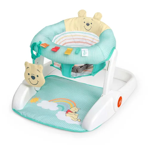 Vista 18 de Bright Starts - Asiento de piso de 2 posiciones para aprender a sentarse (gris jaspeado), sienta a tu bebé en esta silla ajustable para actividades