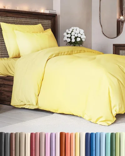 Vista 101 de Juego de funda de edredón tamaño Queen - Juego de funda de edredón extra suave tamaño Queen 90 x 90 con 2 fundas de almohada - Ropa de cama de hotel