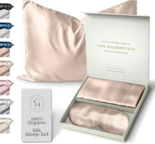 Vista 55 de FUNDA DE ALMOHADA DE SEDA DE MORERA 100% SUNDAYSILKS™, Fundas de almohada de seda para cabello y piel, Superior a la funda de almohada de satén