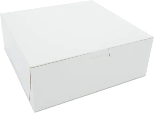 Vista 10 de SCT - Cajas para panadería blancas de una pieza, sin ventana, 8 x 4 x 4 pulgadas, blanco, papel, 250