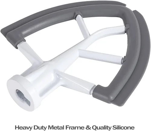 Vista 2 de Flex Edge Beater for KitchenAid KSM150 Artisan Series 5QT Stand Mixer, Metal Beater Paddle for KitchenAid Mixer KSM150 attachments accessories.