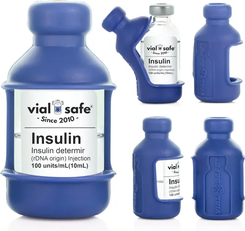 Vista 10 de VIAL SAFE™ Funda protectora de viales de insulina Protector seguro de botella de insulina y cubierta para viales de 0.3 fl oz Compatible
