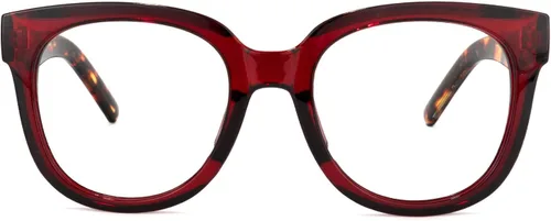 Vista 12 de Zeelool Gafas de bloqueo de luz azul cuadradas retro unisex de gran tamaño Harrell ZOP049594