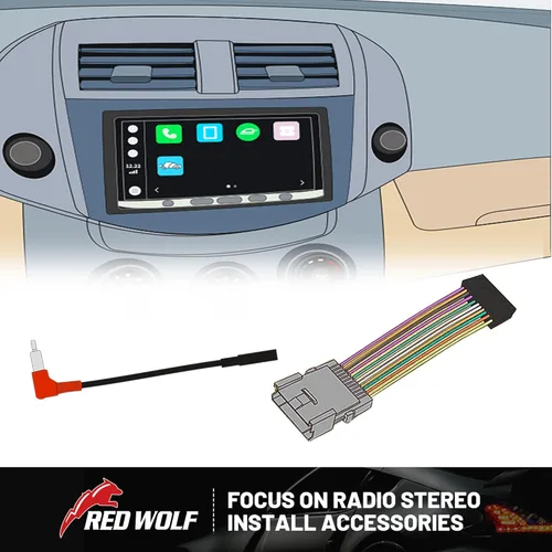 Vista 7 de RED WOLF Arnés de cableado estéreo para automóvil para GMC Envoy Sierra 2002-2008, Chevy Silverado Impala con conector a tope de instalación