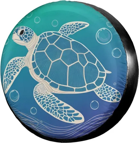 Vista 17 de Delerain Black Cat - Cubiertas de neumáticos de repuesto para caravana, remolque, SUV, camión y muchos vehículos, cubiertas protectoras solares