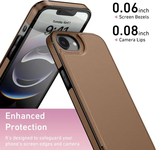Vista 157 de LETO para iPhone 15 Pro Funda tipo cartera - Tapa tipo folio con patada - Diseños de moda - Tarjetero - Funda protectora para mujeres y niñas - 6.1