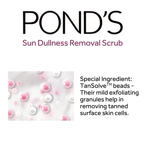 Vista 5 de POND'S Exfoliante facial de eliminación de bronceado de belleza blanca 100gm