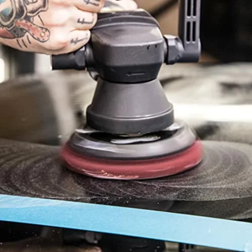 Vista 5 de Meguiar's Disco de corte de espuma DA suave de 5 pulgadas, almohadilla de detalle de espuma de gancho y bucle para quitar para eliminar remolinos