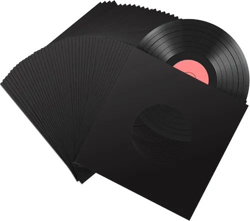 Vista 8 de Eaasty - 100 fundas para discos de 7 pulgadas, 45 unidades, color negro