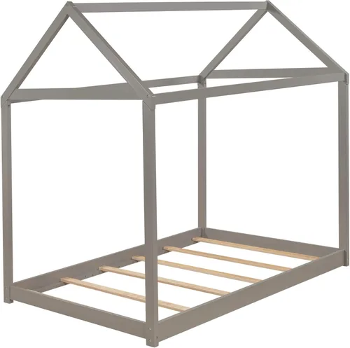 Vista 6 de Bastidor para cama tamaño Twin, con techo y cerca, no incluye box spring