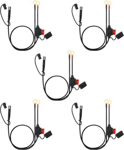 Vista 10 de Bates - Conector de batería SAE, 2 pies, SAE a arnés de terminal de anillo tórico, conector de batería de 2 pines