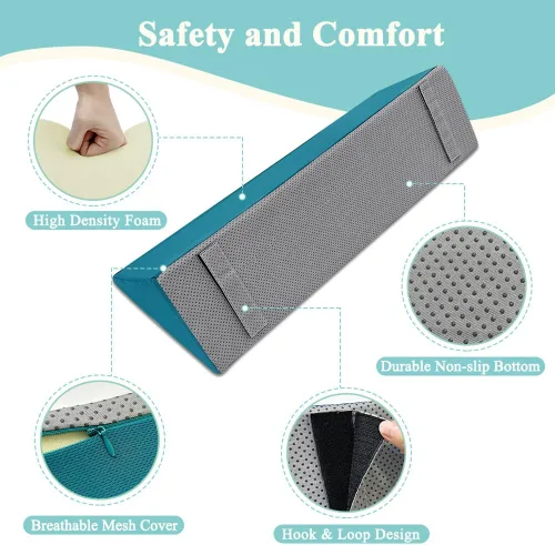 Vista 4 de KAAMOS Almohadillas de espuma para rieles de cama, almohada de barandilla de cama para adultos mayores, almohadillas de seguridad para rieles