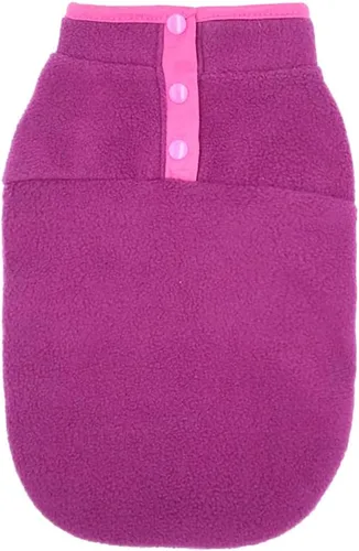 Vista 4 de Suéter de forro polar para perro, chaleco suave para perro, ropa sin mangas para cachorros, ropa de invierno para clima frío, chaqueta para perros