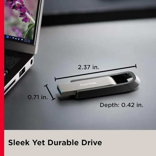 Vista 2 de SANDISK Unidad flash USB 3.2 tipo A Extreme Go de 64 GB - SDCZ810-064G-G46