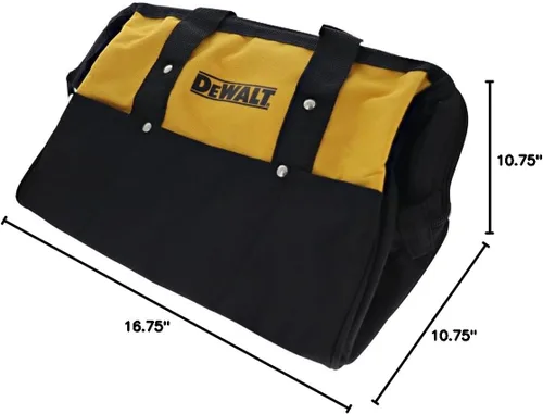 Vista 2 de Dewalt, bolsa de herramientas de contratistas de 15" de servicio pesado mediano (629053-00)
