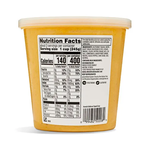 Vista 2 de Whole Foods Market, Sopa aromática de calabaza moscada, 24 onzas
