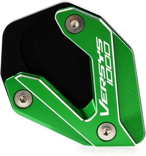 Vista 6 de Placa de extensión de soporte lateral de motocicleta compatible con Kawasaki Versys 1000 SE KLZ1000 SE LT+ 2015-2022 Soporte para almohadilla