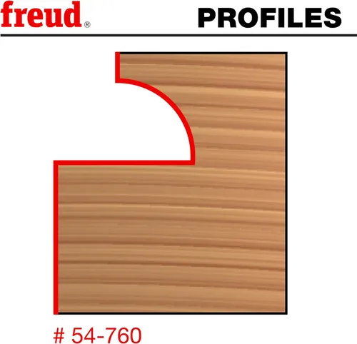 Vista 2 de Freud 54-760: Cortador adicional de puerta de vidrio/pantalla para carril ajustable Premier y pedazo de Stile