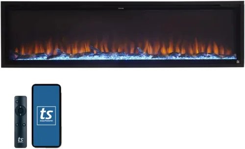 Vista 16 de Touchstone Forte Elite - Chimenea eléctrica inteligente con WiFi - 40" de ancho/26.6" de alto - empotrada en pared - 60 combinaciones