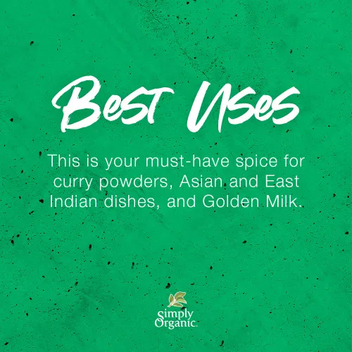 Vista 3 de Simply Organic, Cúrcuma Mini Molida, 0.53 oz