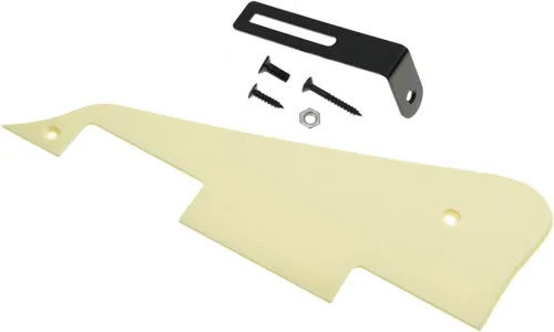 Vista 48 de KAISH Golpeador de guitarra Abalone Pearl LP con soporte negro para Epiphone Les Paul
