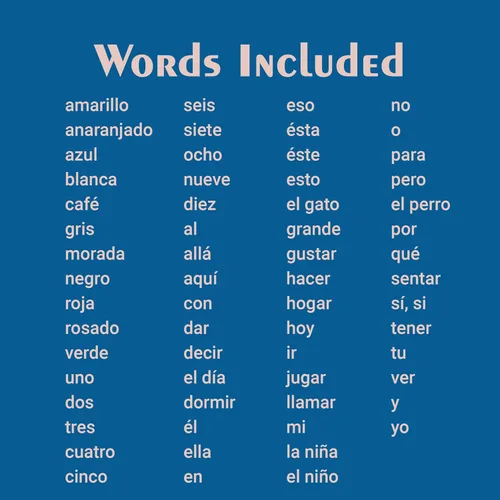 Vista 3 de Tarjetas didácticas de español de SnapWords, Lista 1 - Tarjetas flash de palabras a la vista