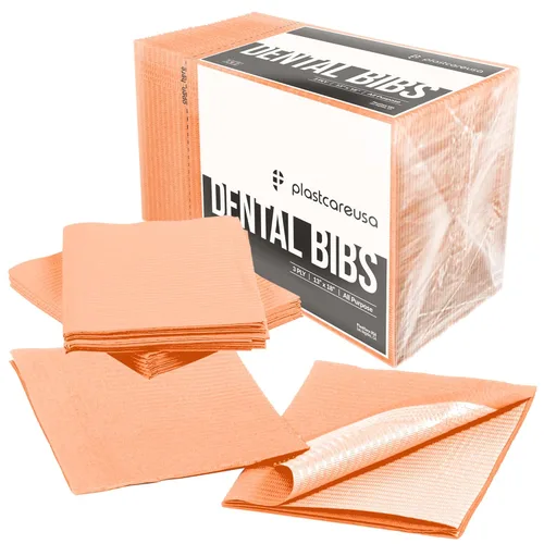 Baberos dentales desechables, baberos para pacientes, impermeables, para perforación y tatuaje o para pacientes, babero de 13 x 18 pulgadas