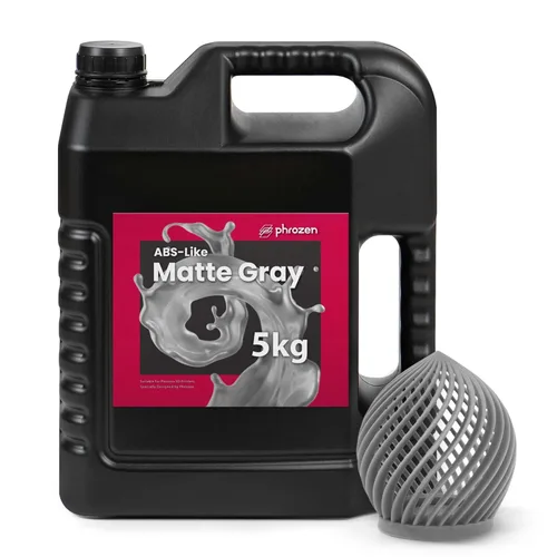 Vista 9 de Phrozen Impresora 3D ABS como resina gris mate, resina fotopolimérica de curado UV DLP LCD de 405 nm para modelado general y prototipos, impresión