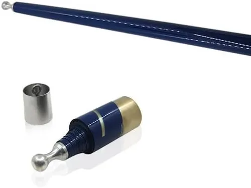 Varita de metal que desaparece de metal, trucos mágicos, bastón de varita para escenario de seda, accesorios mágicos para fiestas callejeras (1 1