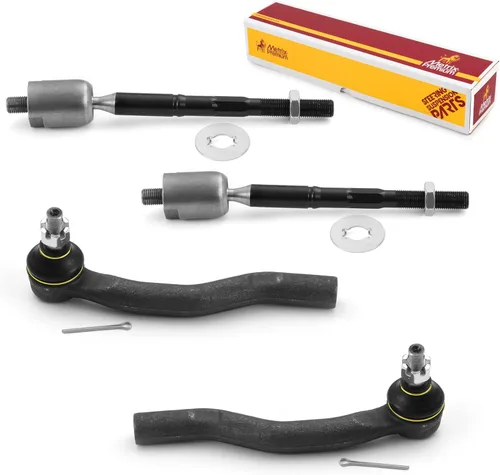 Vista 167 de Metrix Premium Chassis Parts - Kit de 4 piezas de extremos de barra de acoplamiento frontal exterior e interior compatible con Nissan Pathfinder