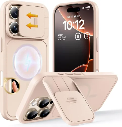 Vista 74 de TOCOL Funda para iPhone 11, compatible con Magsafe, protección completa de cámara, imanes integrados, protección contra caídas, funda translúcida