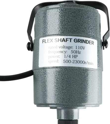 Vista 3 de 1/4"HP Rotary Tool Flex Shaft Carver Electric Hanging Grinding Machine, Foot Pedal Control, 110V 380W Power, Multi-function Tools for Carving