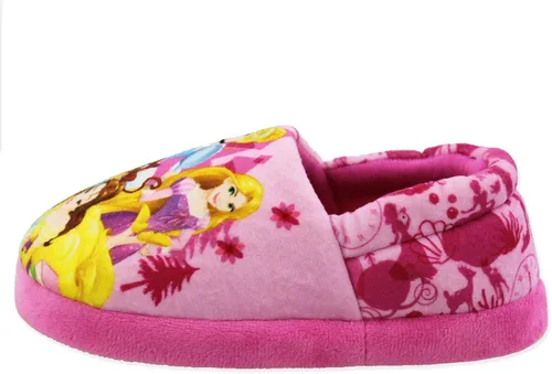 Vista 4 de Disney Pantuflas Aline de felpa para niñas pequeñas de princesa