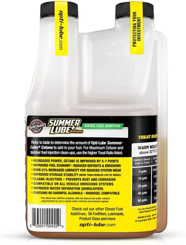 Vista 3 de Opti-Lube Summer+ Cetane Booster - Aditivo diésel, botella dosificadora