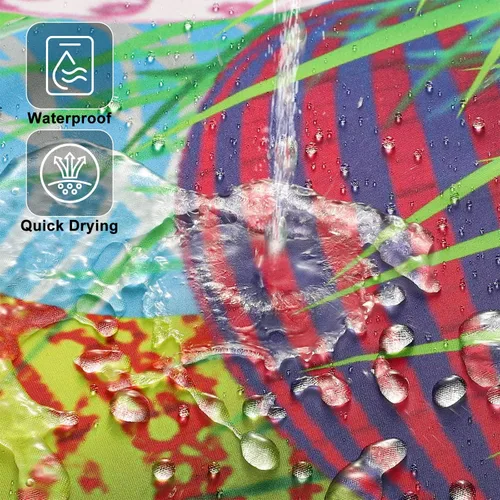 Vista 5 de Cortinas de ducha Atwqevon, juego de cortinas de ducha con conejito divertido y huevo, cortinas de ducha impermeables, juego de cortinas de baño