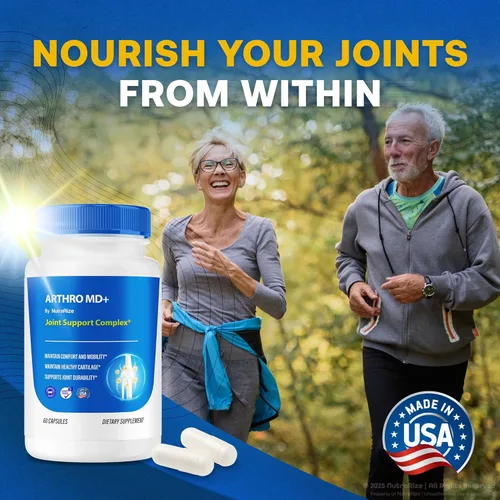 Vista 7 de NutraRize Paquete de 2 cápsulas Arthro MD+, soporte articular oficial de Arthro MD, fórmula totalmente natural para apoyar la flexibilidad