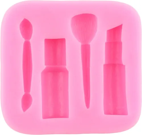 Vista 9 de ZiXiang Herramientas de maquillaje Moldes de silicona para lápiz labial, botella de perfume, molde para fondant, esmalte de uñas, moldes de brochas