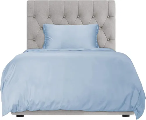 Vista 10 de Hotel Sheets Direct Juego de funda de edredón y ropa de cama, juego de 2 piezas, verde claro, individual