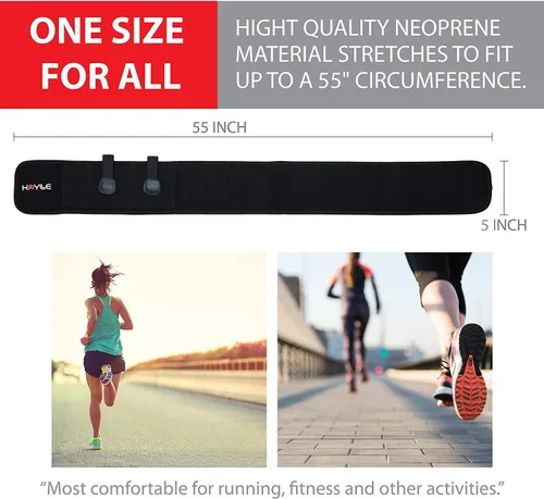 Vista 4 de XL - Funda de neopreno elástica para transporte oculto, para mujer y hombre, se adapta a 45 pulgadas a 55 pulgadas