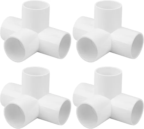 Vista 17 de Adaptador de acoplamiento de tubería de PVC de 4 pulgadas, accesorios de tubería (enchufe x enchufe), paquete de contratista, cédula 40, conectores