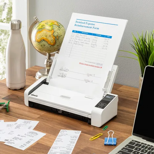 Vista 6 de Doxie Pro DX400 - Escáner de documentos dúplex y escáner de recibos para el hogar y la oficina con un software increíble para Mac y PC