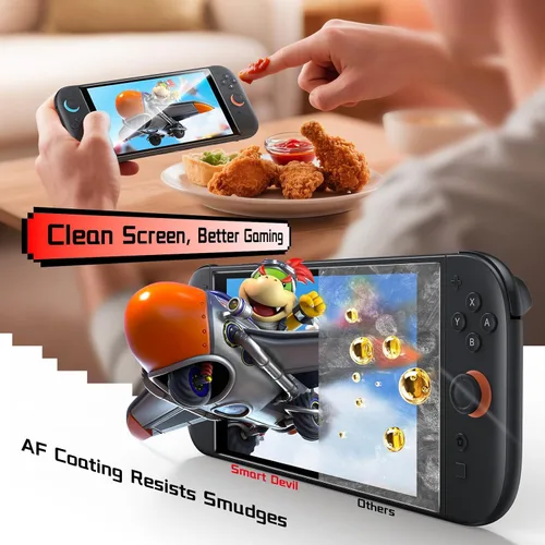 Vista 6 de SMARTDEVIL 2-Pack for Nintendo Switch 2 oled Screen Protector (2025 Model, 7.9 inch), 9H Tempered Glass, HD Clear, Easy Installation, Anti-Scratch