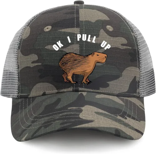 Vista 9 de devor Hats Ok I Pull Up Dad Hats for Men Funny Denim Baseball Caps Adjustable