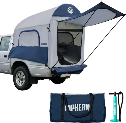 Niphean Truck Bed Tent for Camping 5.5ft-8ft for 2+1 People, 2 Mins Fast Setup Inflatable Pickup Truck Tent, PU 3000mm Waterproof & High-Strength