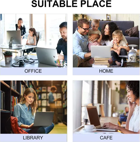 Vista 7 de NOLITOY Ergonomic Laptop Stand Riser with Storage for Desk Monitor Riser to Posture and Reduce Neck Compact White Printer Desk Bracket for Home