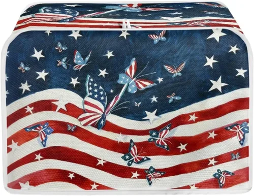 Vista 41 de Toaster Covers Stain Resistant Lightweight America 250 Dustproof Toaster Covers Compatible with Most 2-Slice Toasters Bakeware Protector