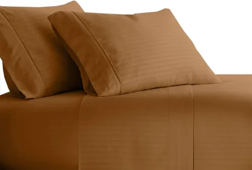 Vista 30 de Royal Tradition Juego de sábanas de 300 hilos, 100% algodón, 4 piezas, tamaño King, con bolsillos profundos, color marfil