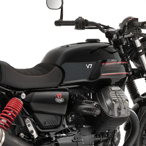 Vista 9 de Para Moto Guzzi V7 iii 850 2021 - Almohadilla lateral para tanque de combustible, almohadillas protectoras, calcomanías, calcomanía de gas, agarre