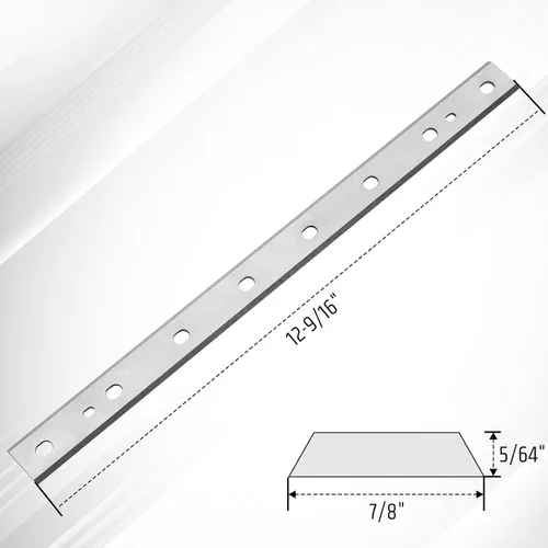 Vista 2 de 3 cuchillas cepilladoras de 12-1/2 pulgadas para cepilladora Dewalt DW734, reemplazo de bordes de corte dobles HSS para cuchillos cepilladores DW7342