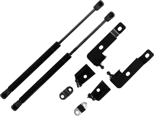 Vista 7 de AUTOXBERT 2 puntales de capó delantero para elevación, soportes de elevación de resortes de gas de repuesto para Nissan Frontier Navara D40